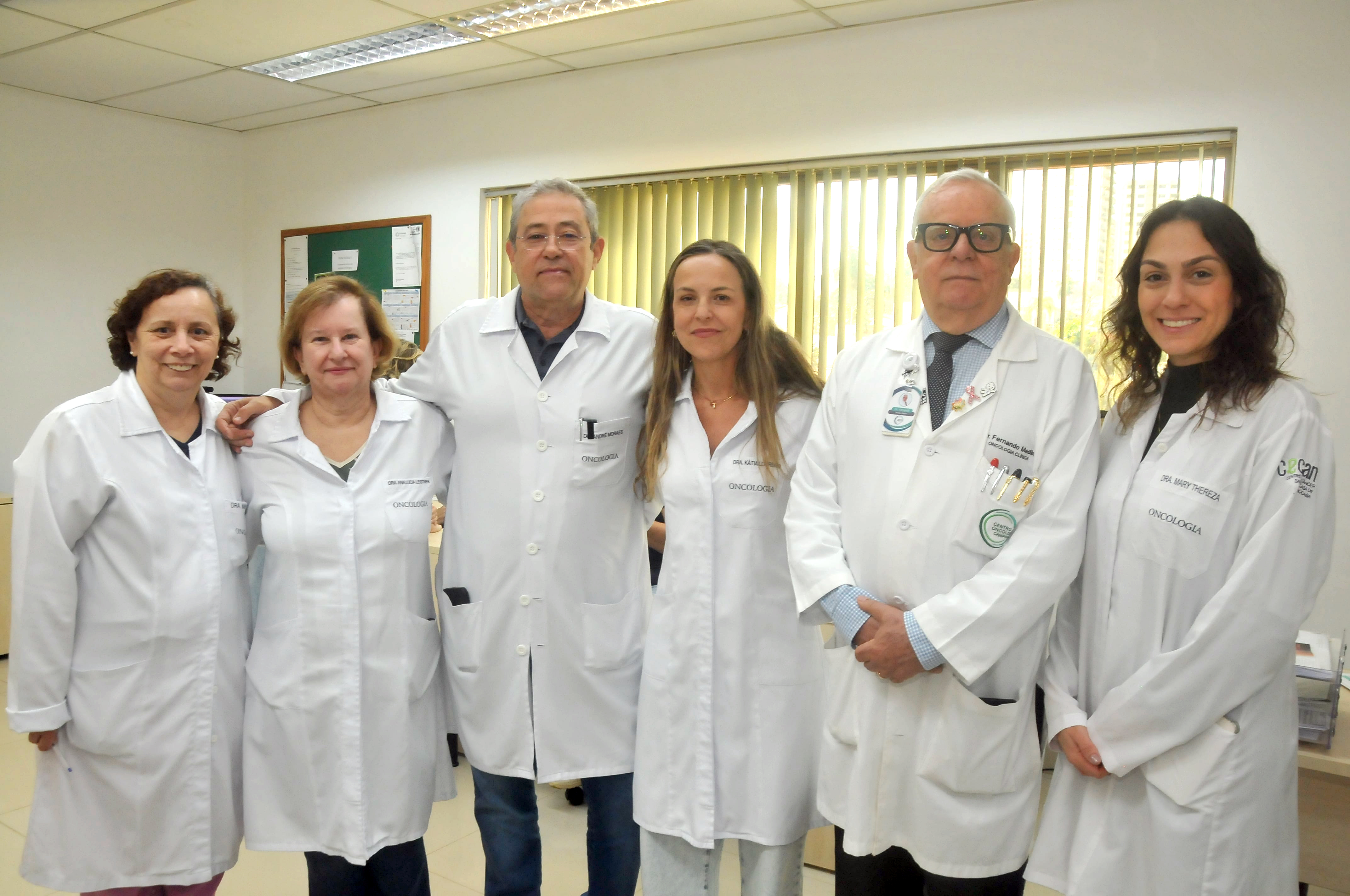 Parte da equipe médica do CECAN que atendeu ao público